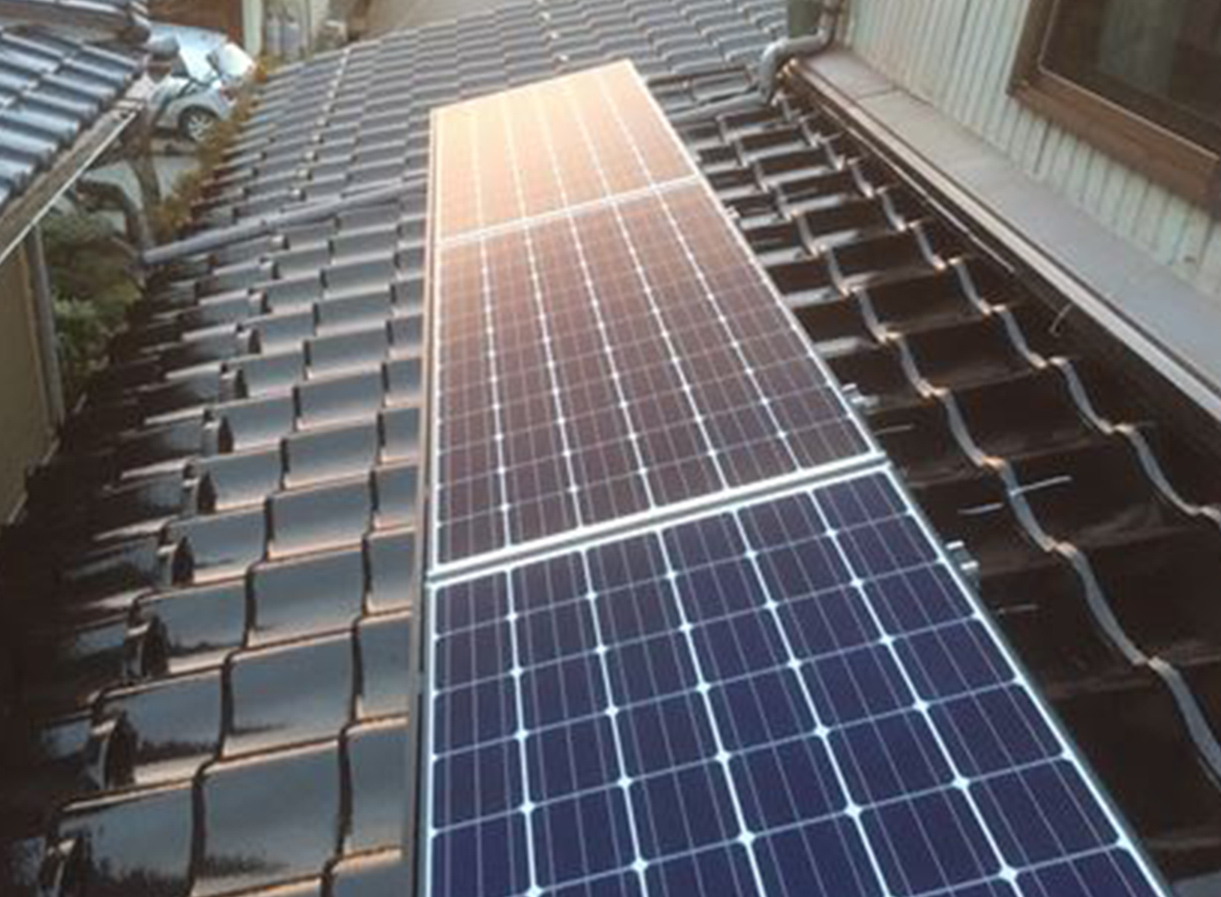 太陽光発電の施工事例